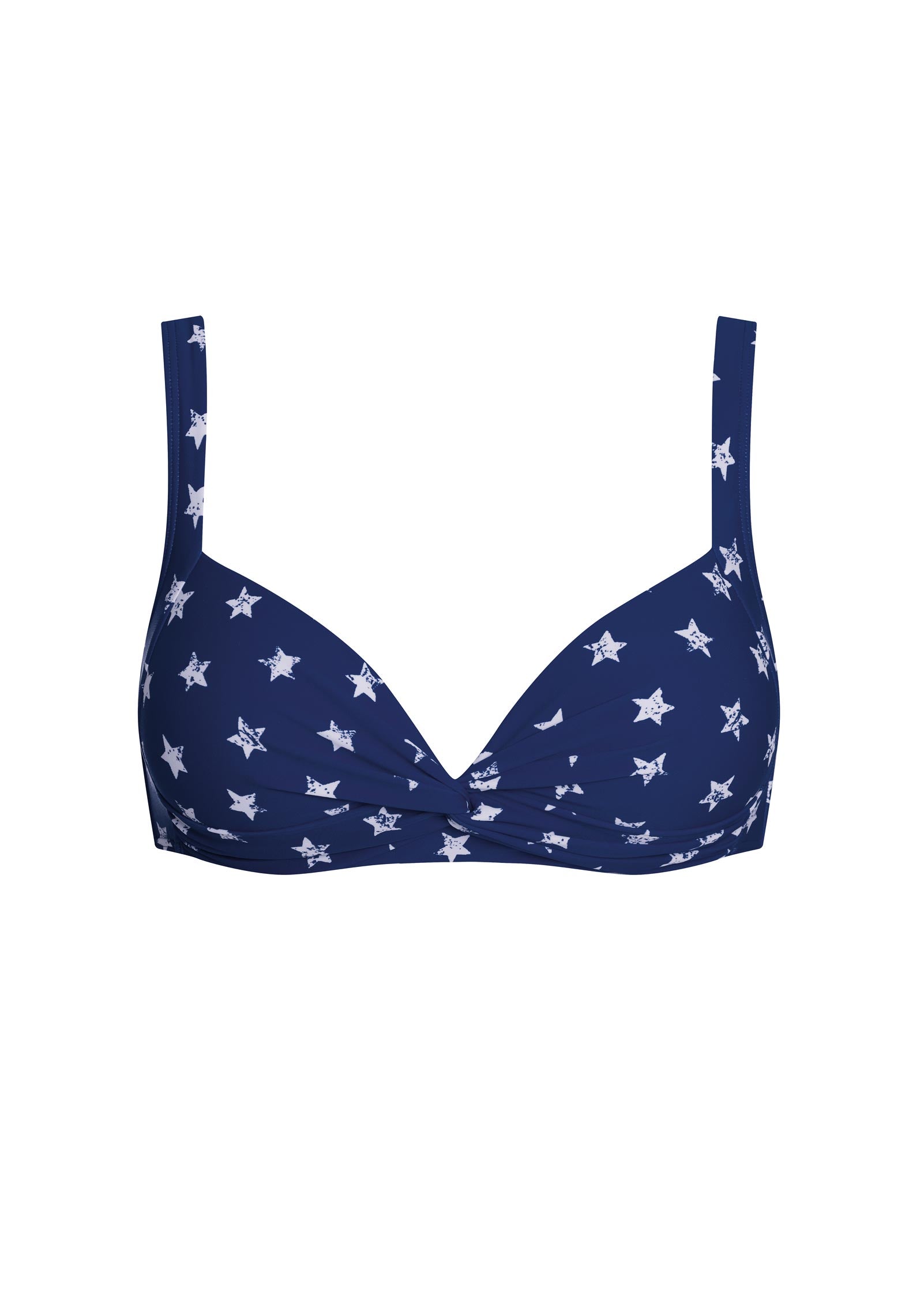 St Lucia Twist Bikini Top Blue Stars | Venus Great Deal