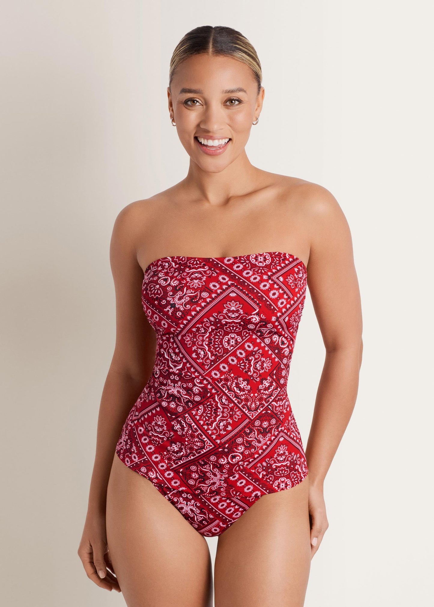 Fiji Mid Rise Moderate Bikini Bottom Bandana | Venus Sale