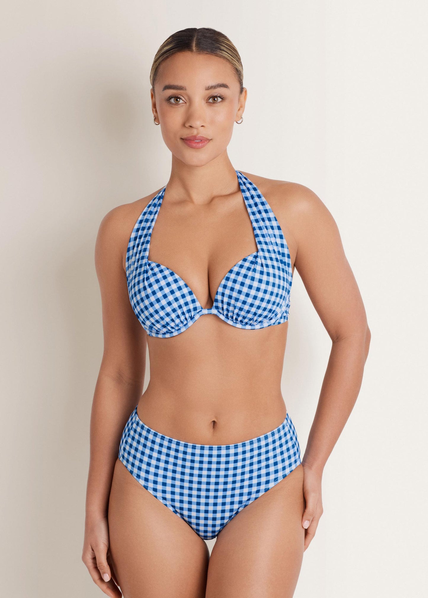 Maui Bikini Bottom Blue Gingham | Venus Budget Friendly