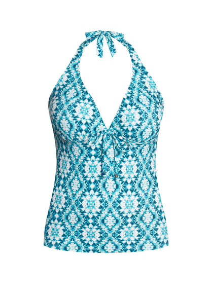 Sicily Halter Tankini Top Shibori Tiles | Venus Great Deal