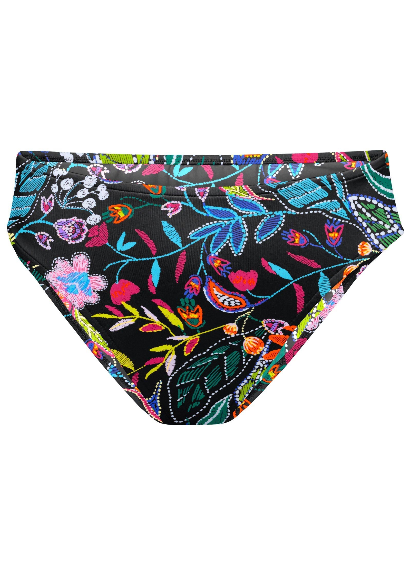 Fiji Mid Rise Moderate Bikini Bottom Midnight Elegance | Venus Best Seller