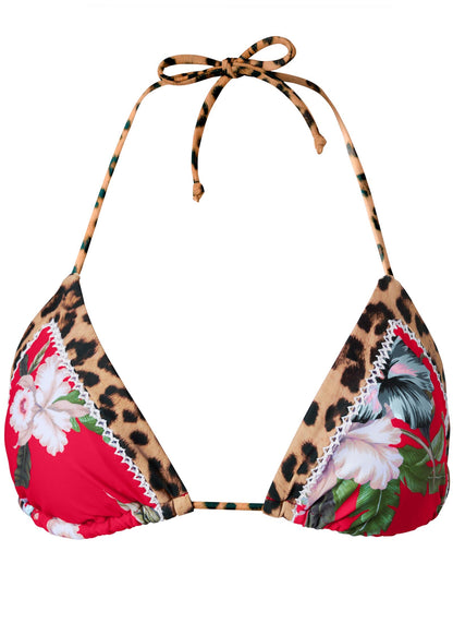 Hamptons Diamond Stitch Triangle Top Tula Floral | Venus Limited Edition