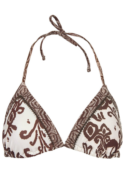 Hamptons Diamond Stitch Triangle Top - Mystic Paisley | Venus Budget Friendly