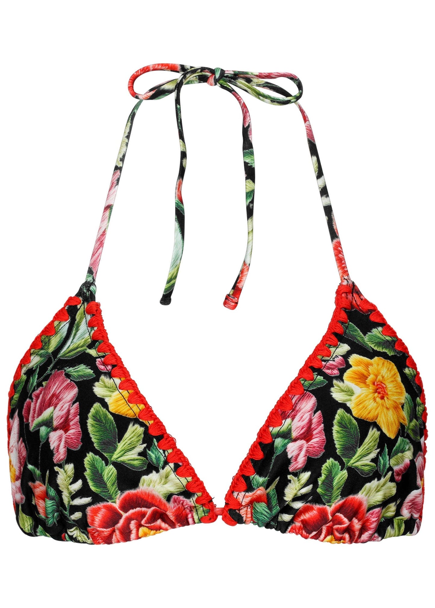Crochet Trim Bahamas Triangle Top - Havana Garden | Venus Cost Saving