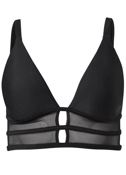 Long Line Bikini Top - Black Beauty | Venus Limited Edition
