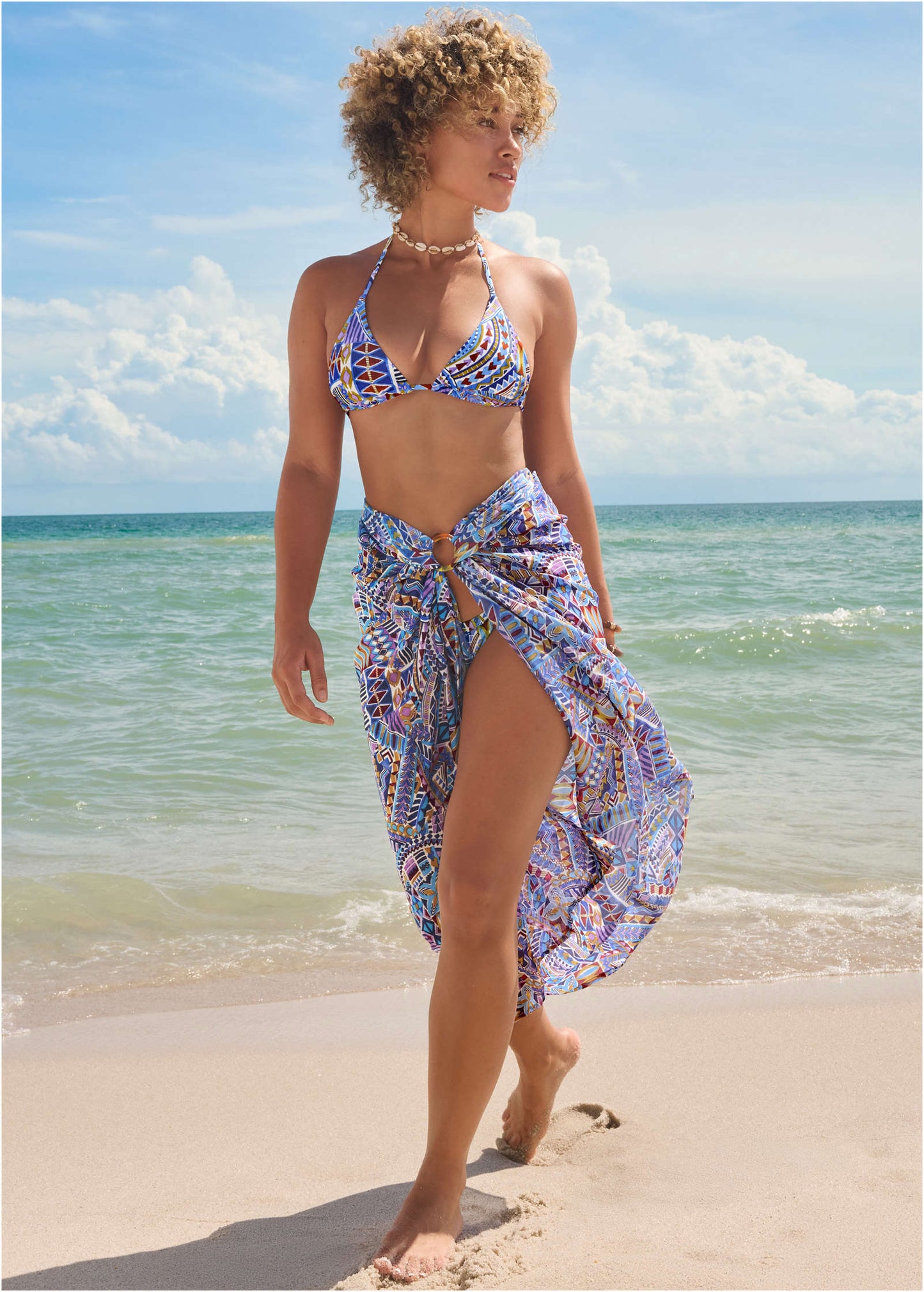 Bahamas Triangle Bikini Top - Aztec Patchwork | Venus Value