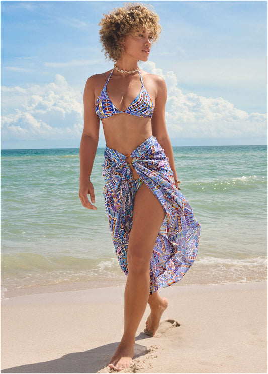 Bahamas Triangle Bikini Top - Aztec Patchwork | Venus Value
