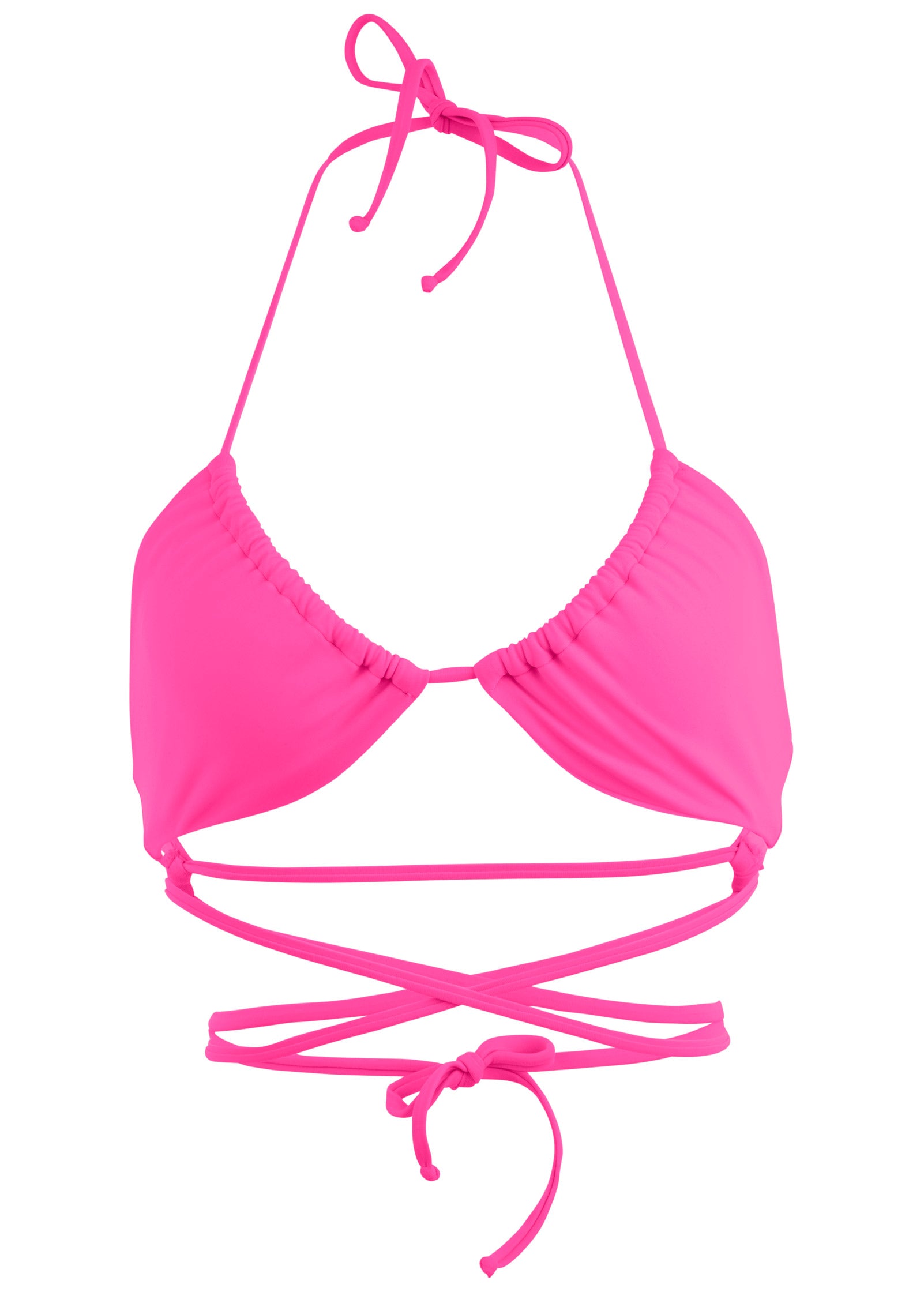 Strappy Ibiza Triangle Top - Hot Pink | Venus Best Seller