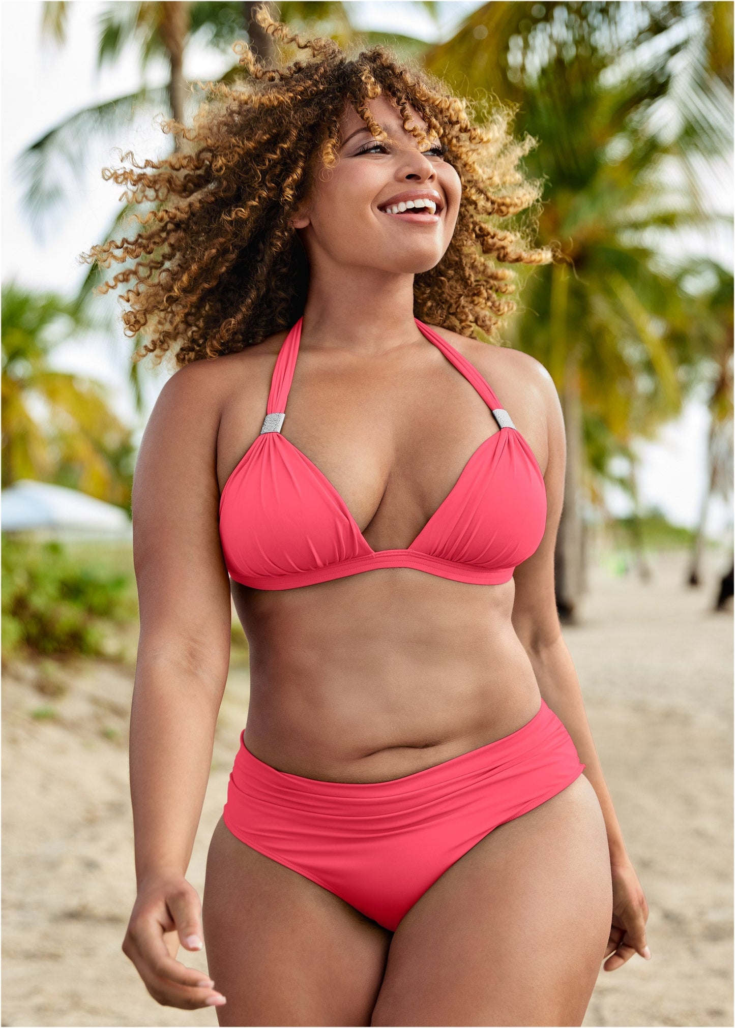 Goddess Pink Halter Push Up Bikini Top | Fashion | Venus Budget Friendly