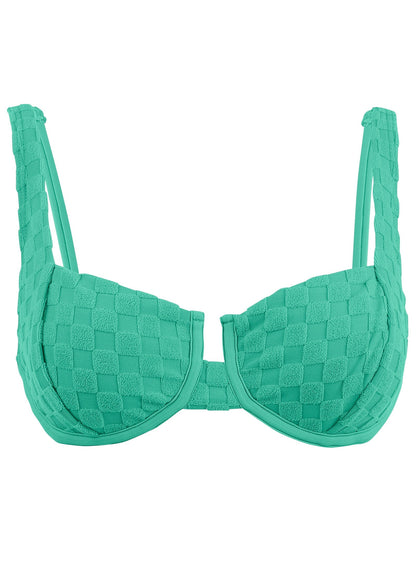 Softcheck Underwire Top - Green | Venus Great Deal