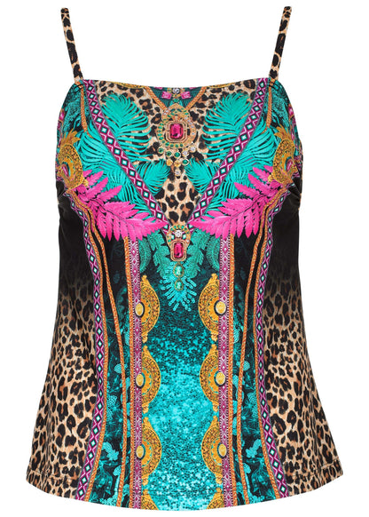 San Juan Bandeau Tankini Top - Jungle Beauty | Venus Sale
