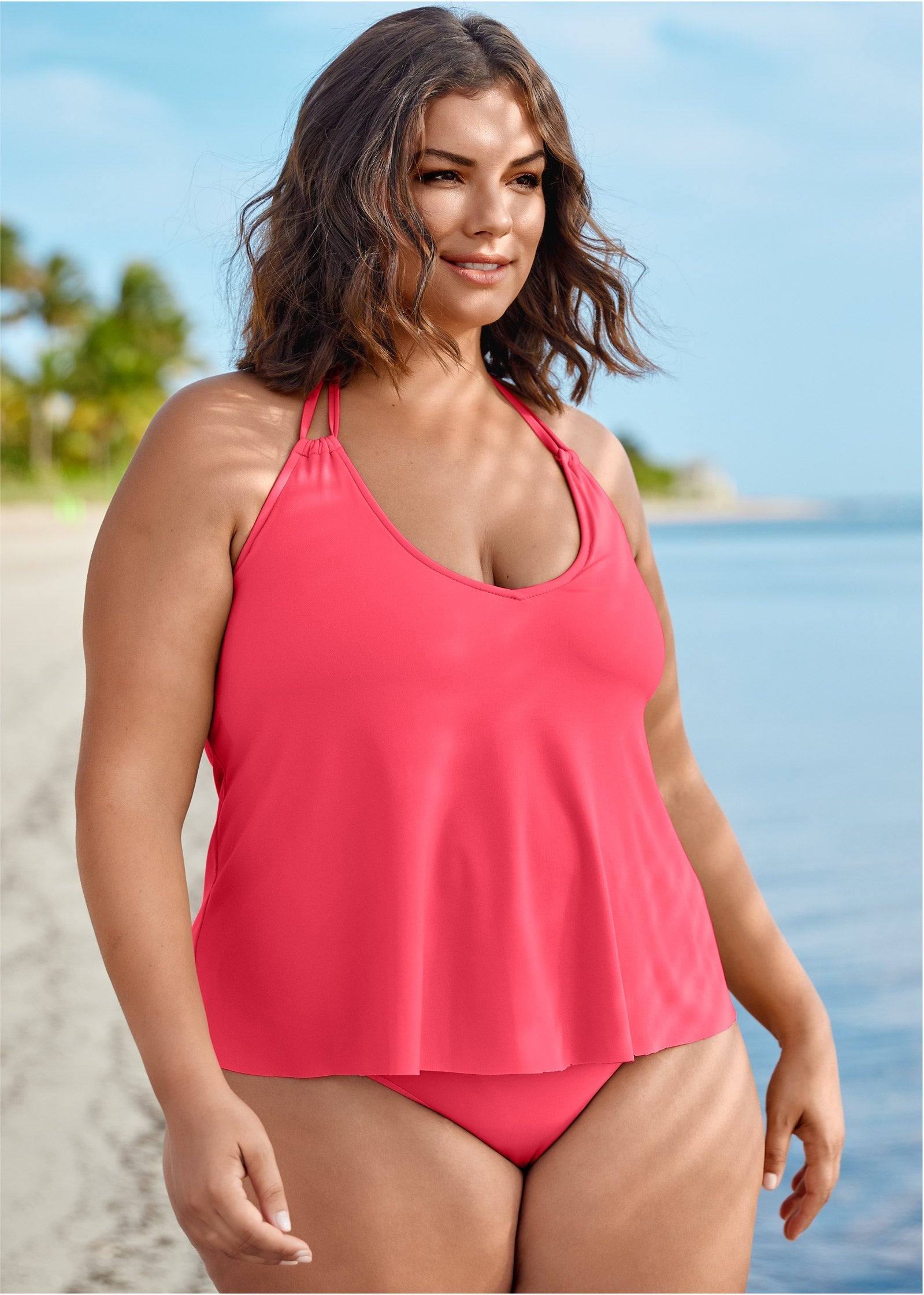Mykonos Pink Tankini Swimsuit - Sunset Pink | Fashion | Venus Popular Choice