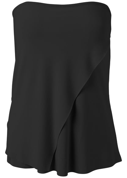 Classic Black Bandeau Strapless Tankini | Fashion | Venus Cost Saving