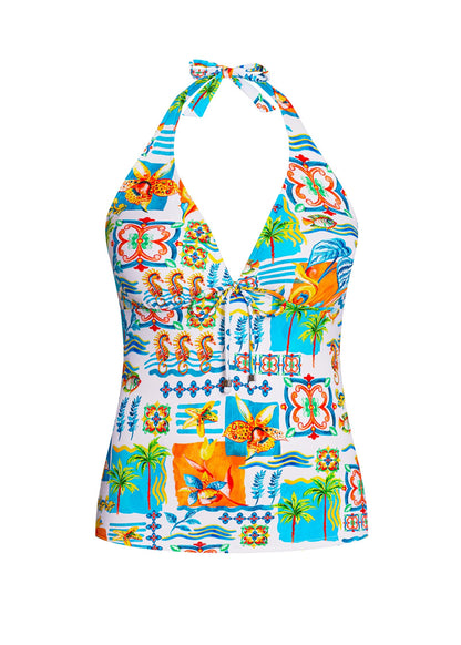 Sicily Halter Tankini Top Beachy Scenes | Venus Best Seller