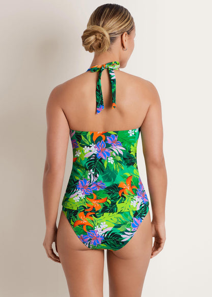 Sicily Halter Tankini Top Jungle Collage | Venus Limited Edition