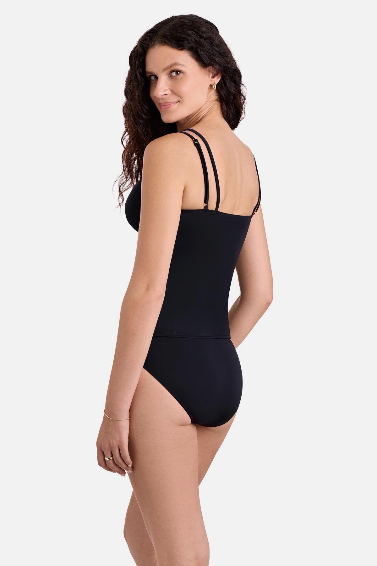 Shape Solver Tessa Underwire Tankini Top Black | Venus Affordable