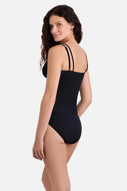 Shape Solver Tessa Underwire Tankini Top Black | Venus Affordable