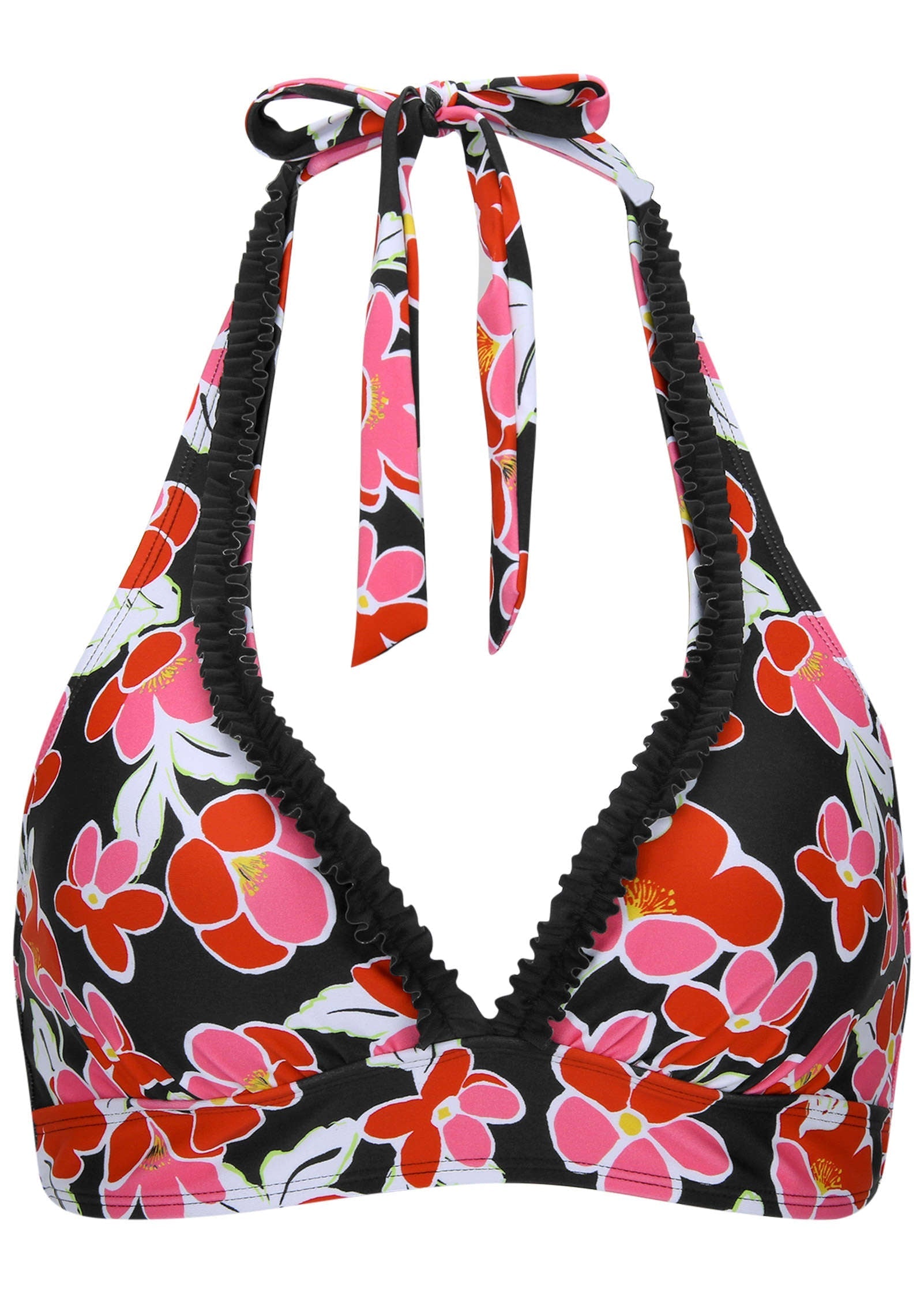 Ruffle Anguilla Bikini Top - Cartoon Poppy | Venus Sale