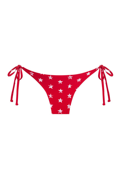 Miami Side Tie Bottom Red Stars | Venus Popular Choice