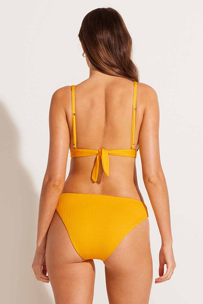 Cali High Leg Full Bottom Sunflower Pucker Rib | Venus Sale