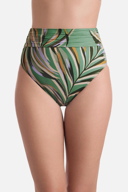 Morgan High Waist Pant - Coastal Leaves | Venus Sale