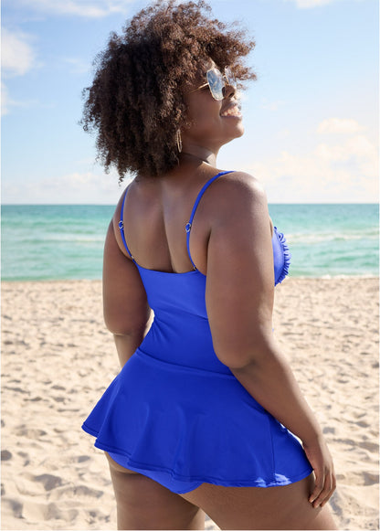 St. Tropez Sapphire Blue Swim Dress | VENUS | Venus Budget Friendly