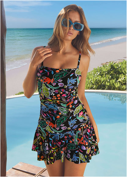 Venice Skirted Swim Dress - Midnight Elegance | Venus Great Deal