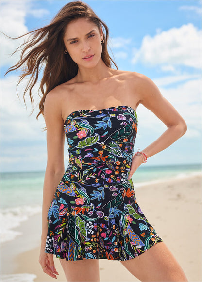 Venice Skirted Swim Dress - Midnight Elegance | Venus Great Deal
