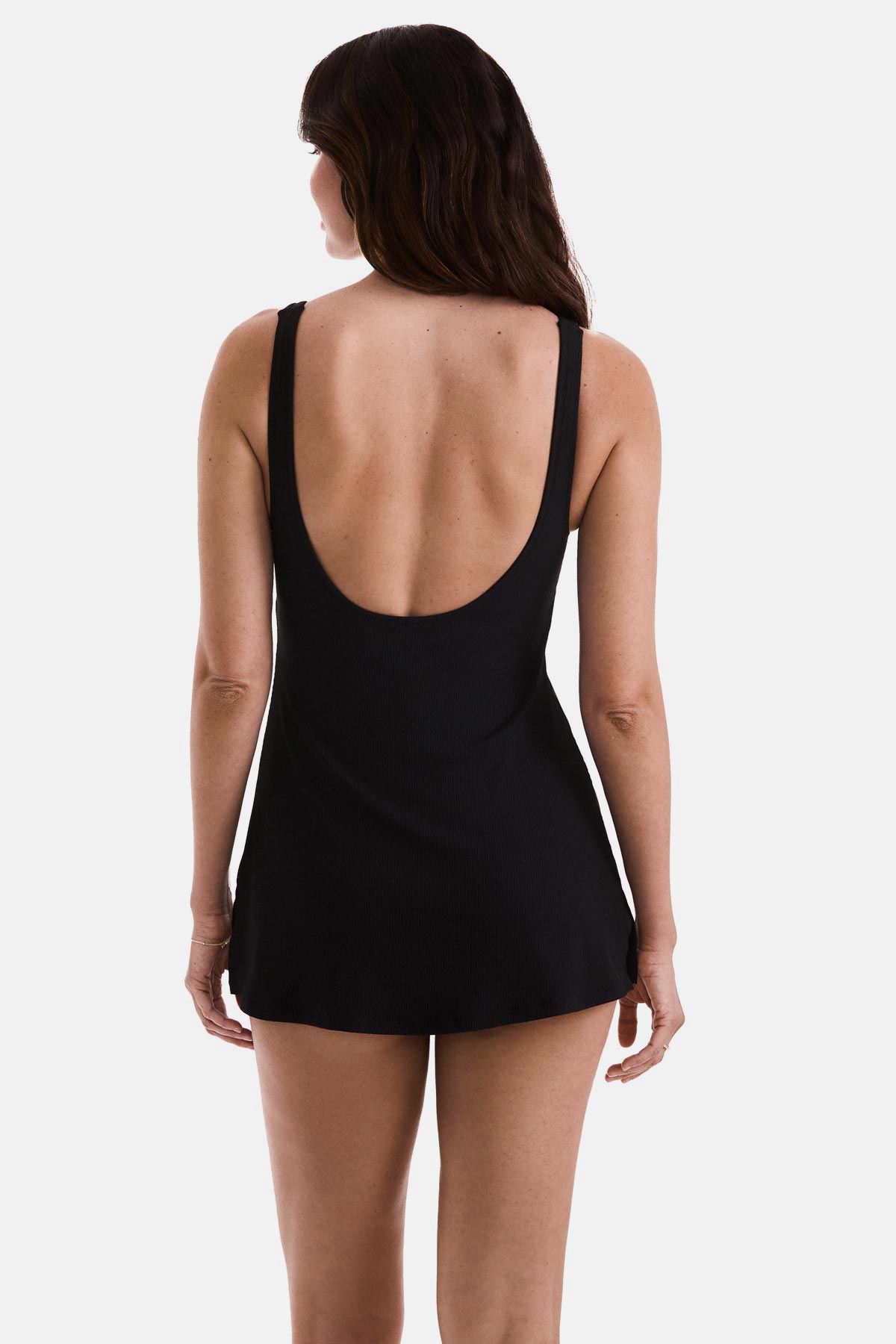 Harper Swim Dress - Black Lido Rib | Venus Popular Choice