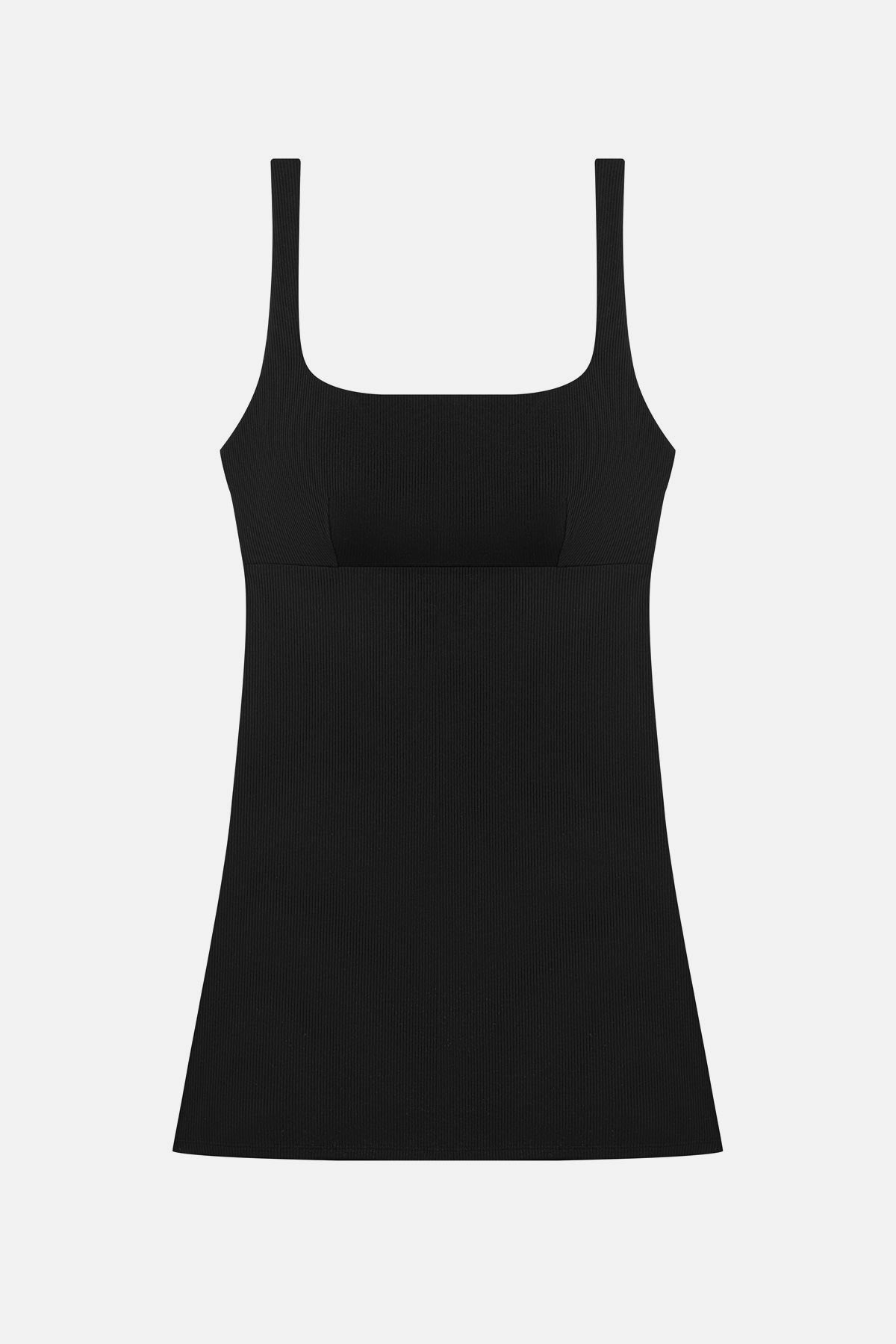 Harper Swim Dress - Black Lido Rib | Venus Popular Choice