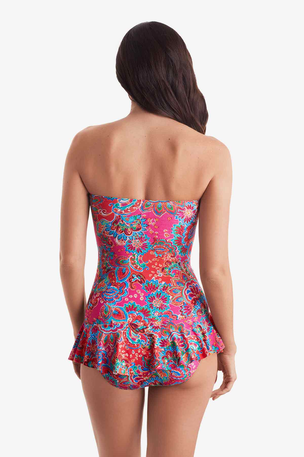 Mimi Flamingo Island Paisley Aria Skirted One Piece | Venus Best Seller
