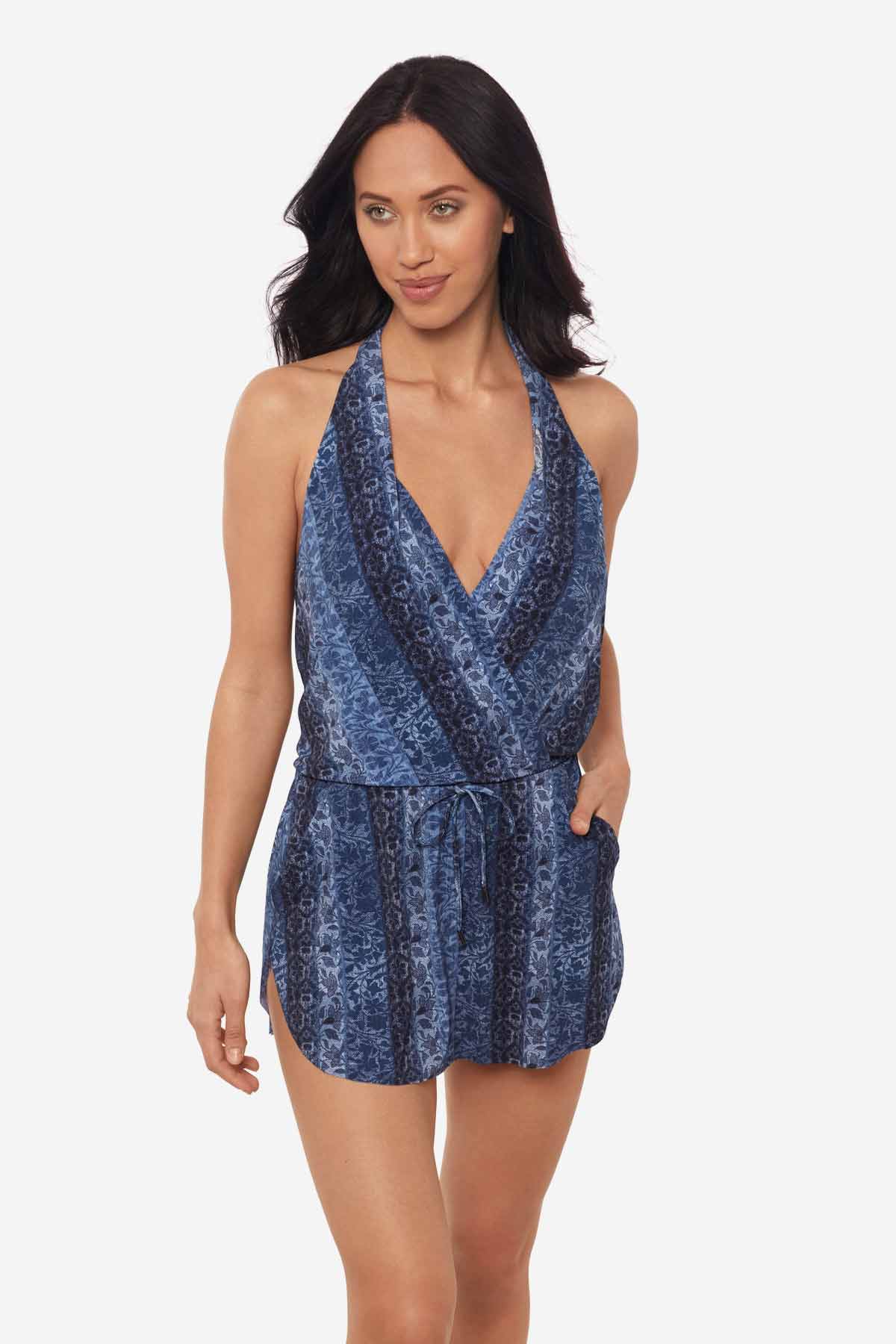 Ellie Swim Dress in Via Roma | Venus Affordable