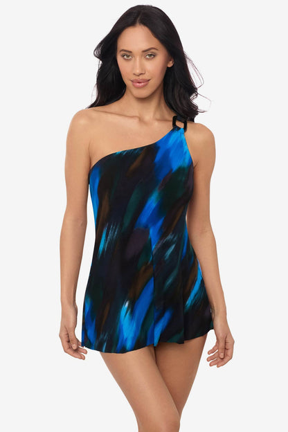 Amal Swim Dress in Swipe Right | Venus Budget Friendly