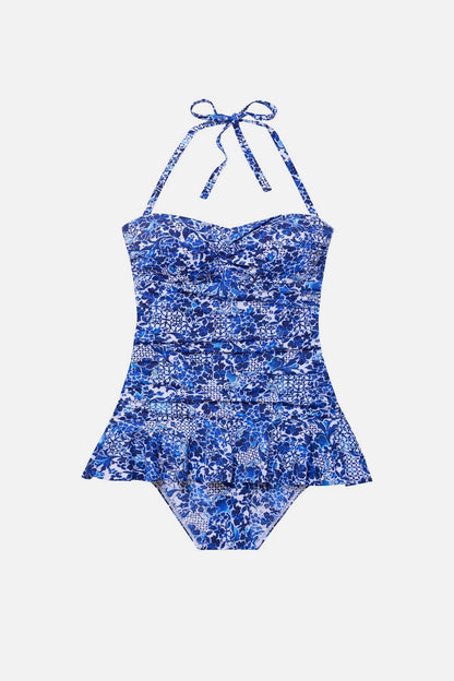 Shape Solver Summer Skirted One Piece Floral City | Venus Popular Choice