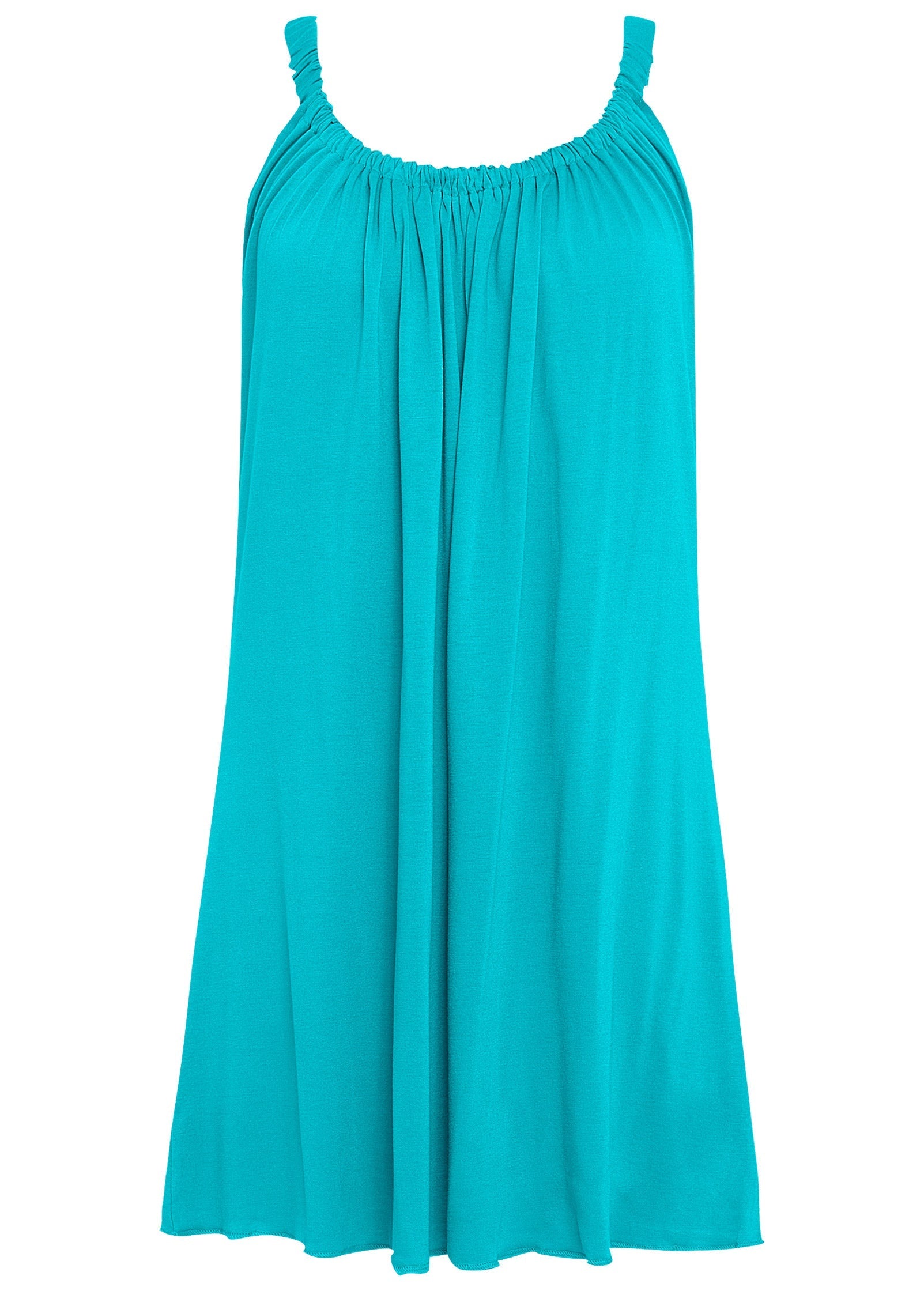Gathered Neckline Dress - Aqua Reef | Venus Budget Friendly