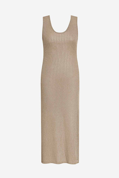 Mimi Flamingo Metallic Knit Lagoon Dress | Venus Best Seller