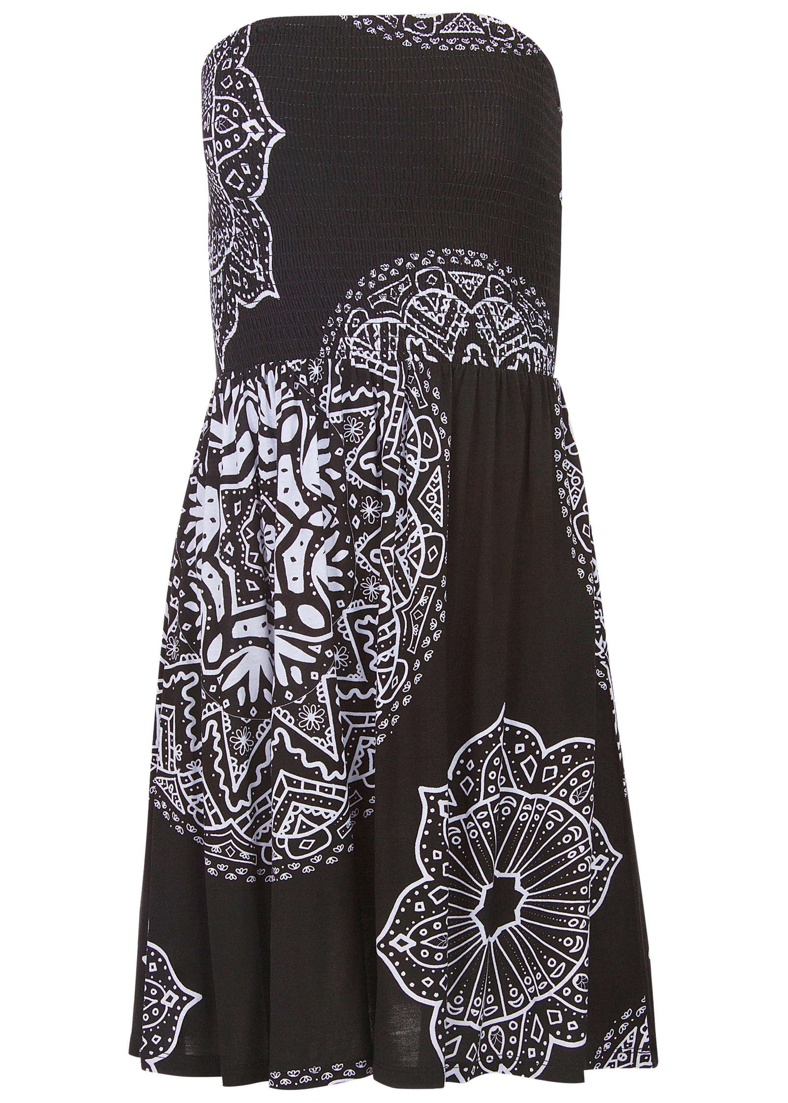 Convertible Cover-Up Dress - Ornate Medallion Black | Venus Customer Favorite