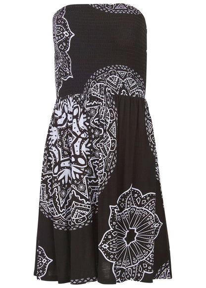 Convertible Cover-Up Dress - Ornate Medallion Black | Venus Customer Favorite