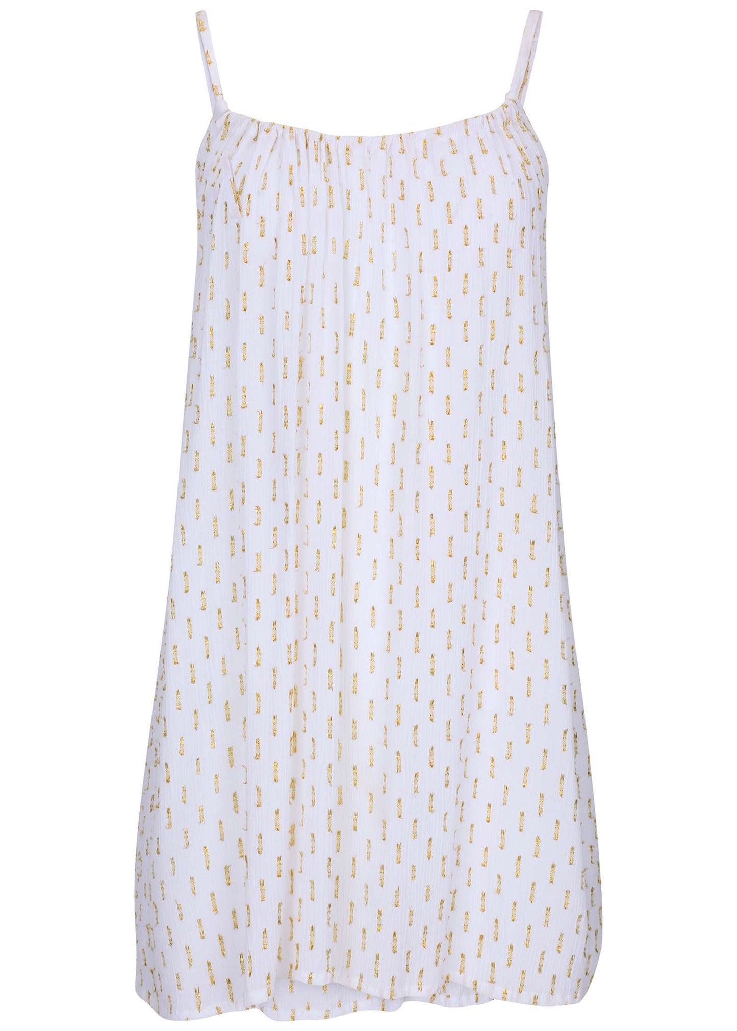 Lurex Cover-Up Dress - Pearl White | Venus Limited Edition