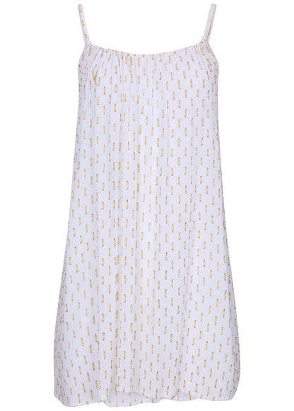Lurex Cover-Up Dress - Pearl White | Venus Limited Edition