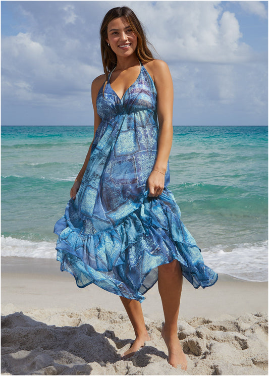Cover Up Dress - Denim Patchwork | Venus Sale