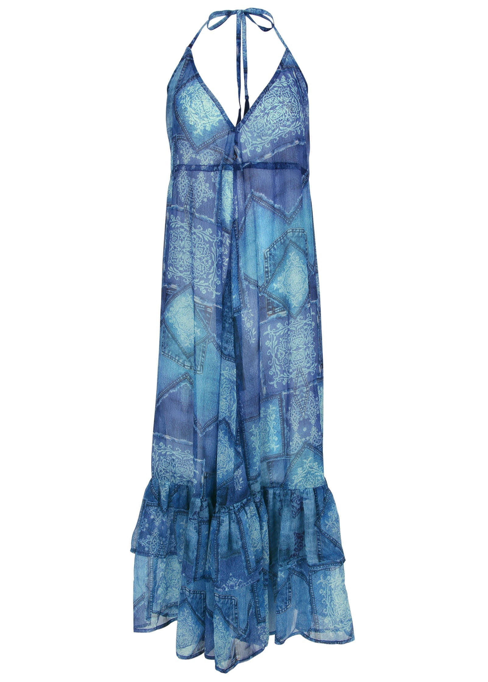Cover Up Dress - Denim Patchwork | Venus Sale