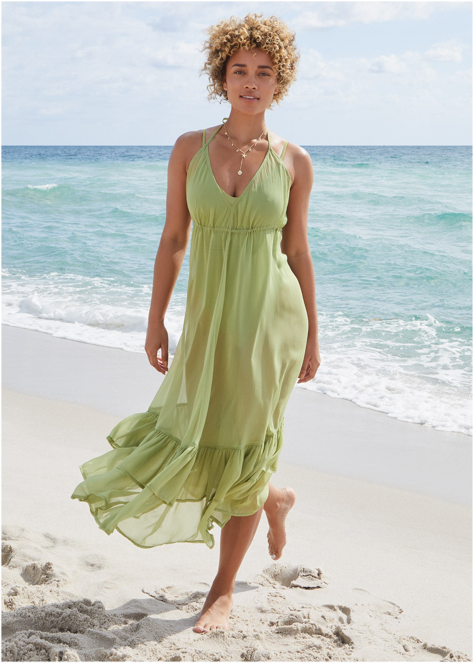 Cover Up Dress - Mosstone | Venus Cost Saving