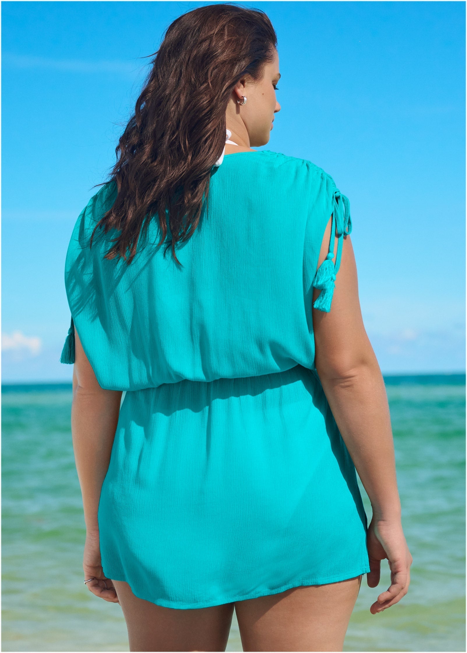 Sleeveless Cover-Up Dress - Aqua Reef | Venus Budget Friendly