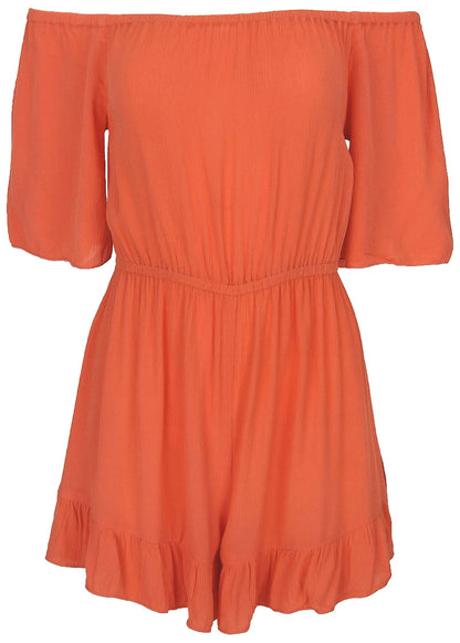 Flirty Cover-Up Romper - Coral Bright | Venus Great Deal