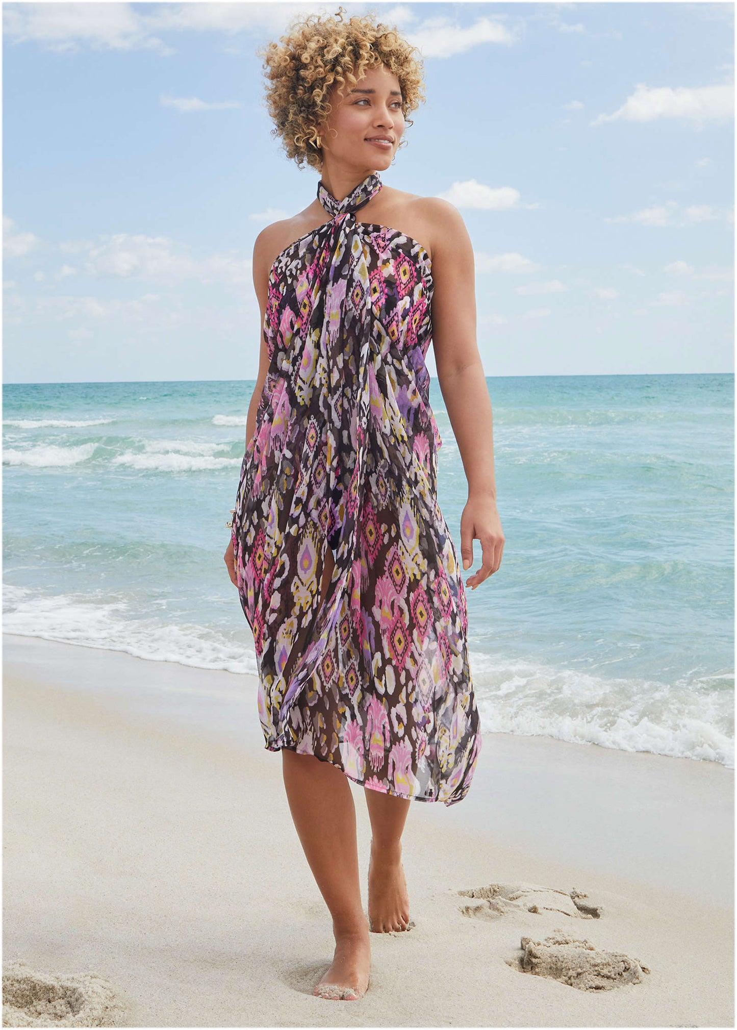 Pareo Cover-Up - Desert Ikat Black | Venus Best Seller