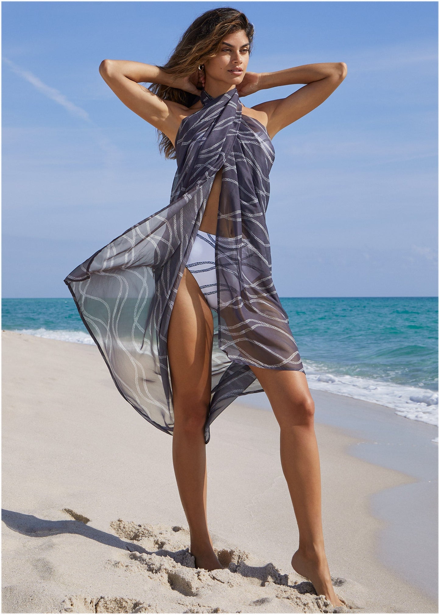 Pareo Cover-Up - Navy Ropes | Venus Limited Edition