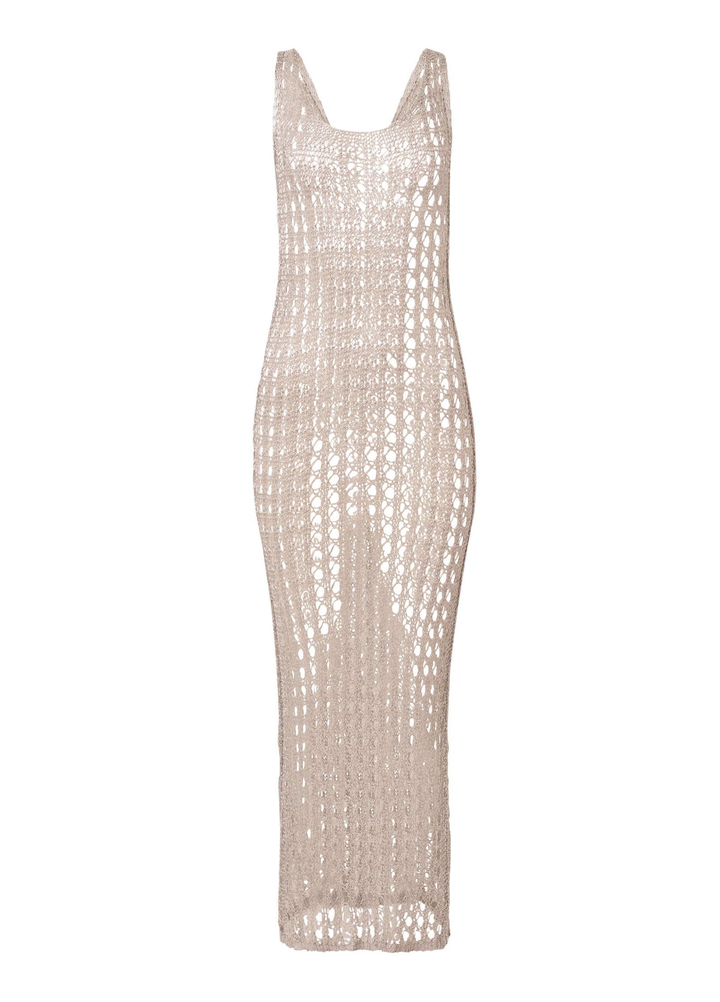 Metallic Crochet Coverup - Glittery Silver | Venus Sale