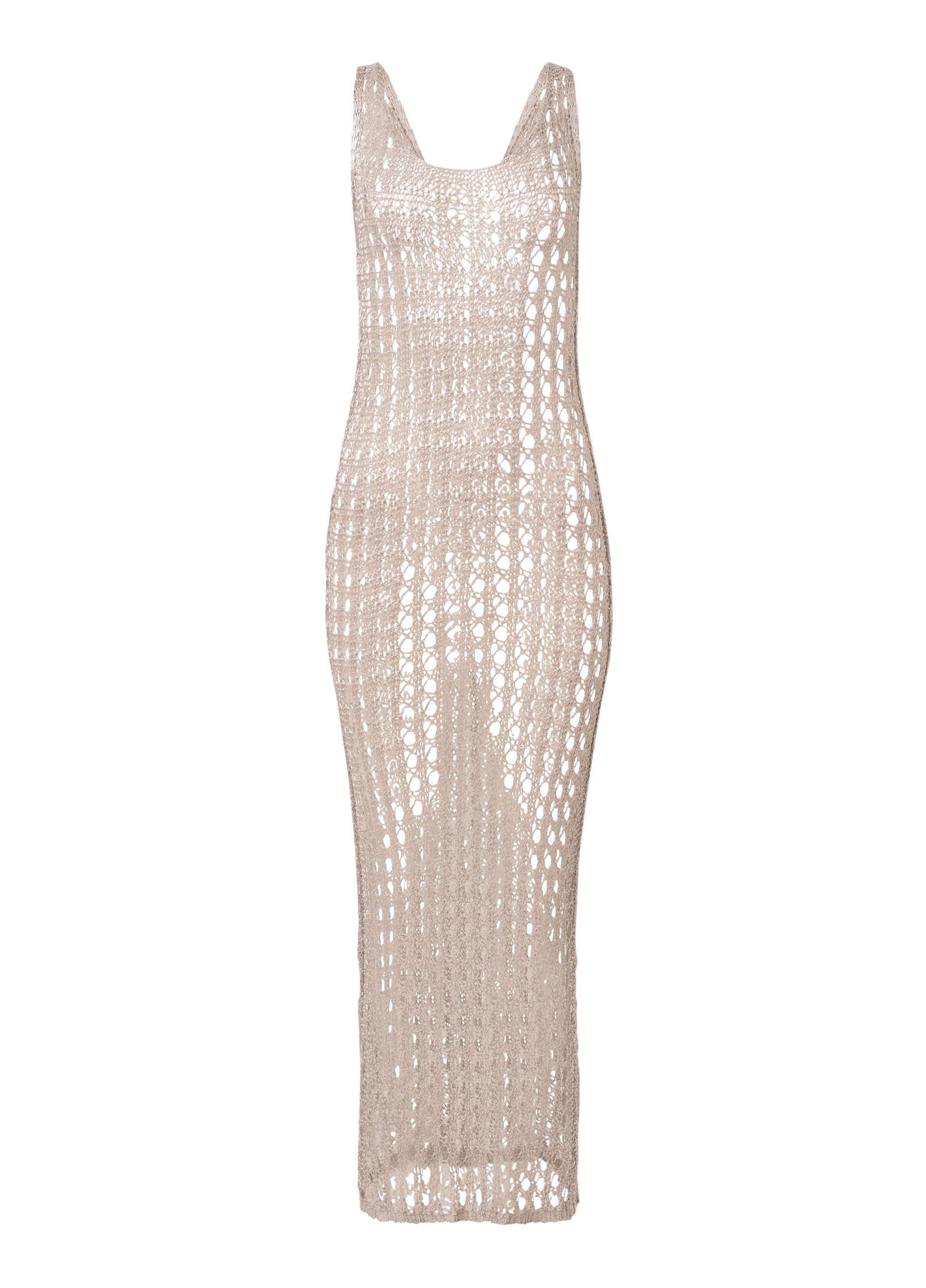 Metallic Crochet Coverup - Glittery Silver | Venus Sale