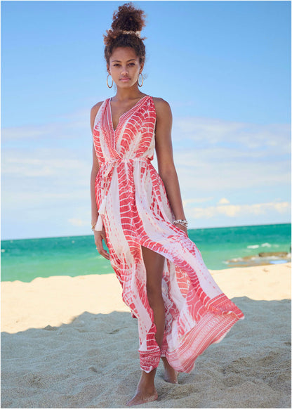 Maxi Cover-Up Dress - Pink Tie Dye | Venus Value